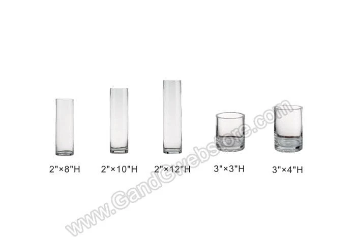 3" X 4" Cylinder Glass Vase Clear - Image 2