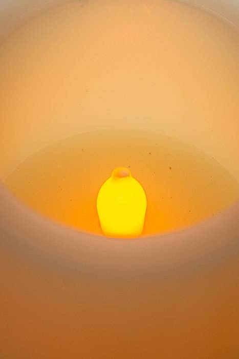 3" X 5" Flameless Candle Ivory - Image 3