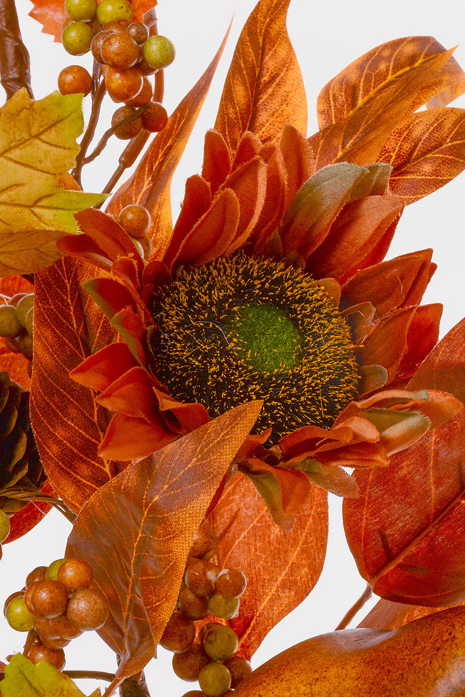 30" Artificial Pear Sunflower Berry Spray - Image 2