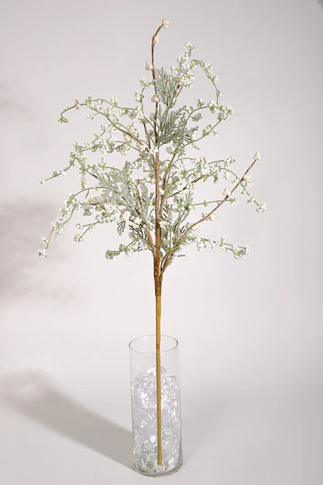 30" Frosty Cypress Spray Green/White