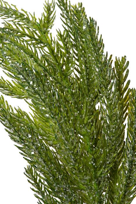 30" Iced Garden Norfolk Pine Branch Natural/frosted - Image 2
