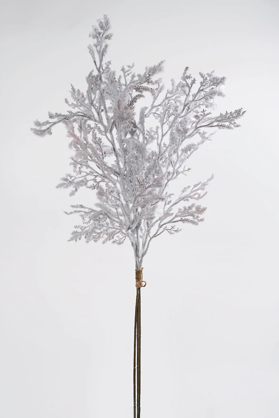 30" Snowed Artificial Twig Stem Bundle White