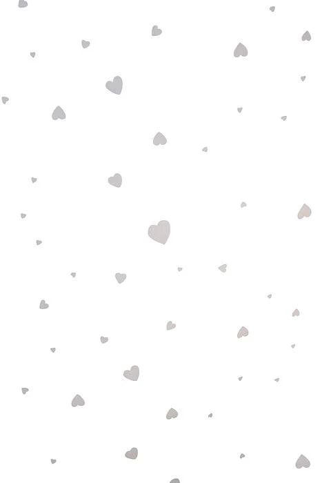 30" X 100' White Hearts Krystal Phane Roll - Image 2