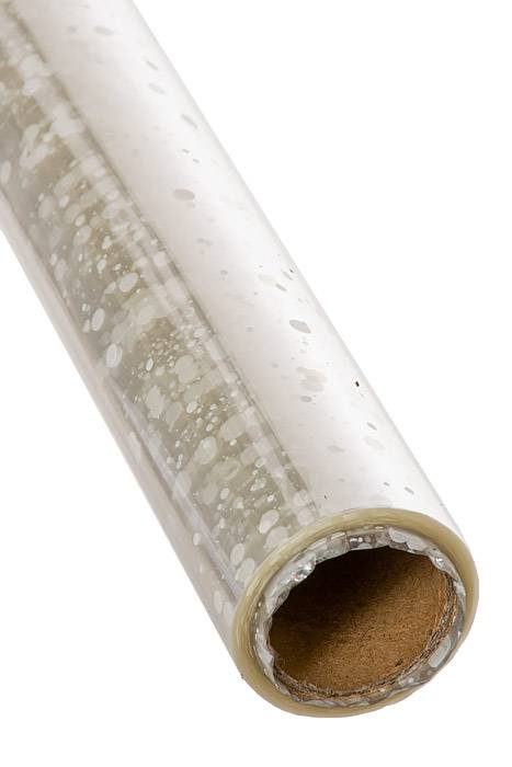 30" X 100ft Dots Krystal Phane Roll White/Clear - Image 2