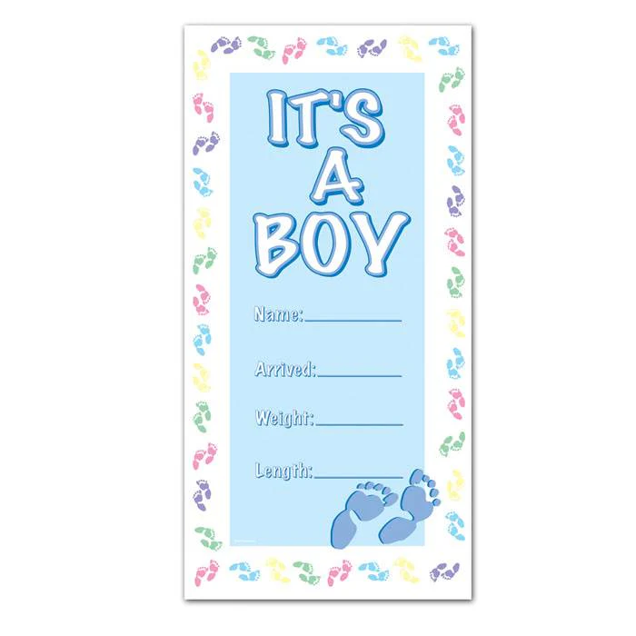 30" X 5ft "it's A Boy'' Door Cover/banner
