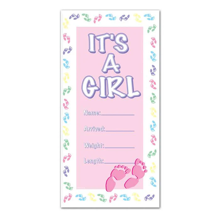 30" X 5ft "it's A Girl" Door Cover/banner
