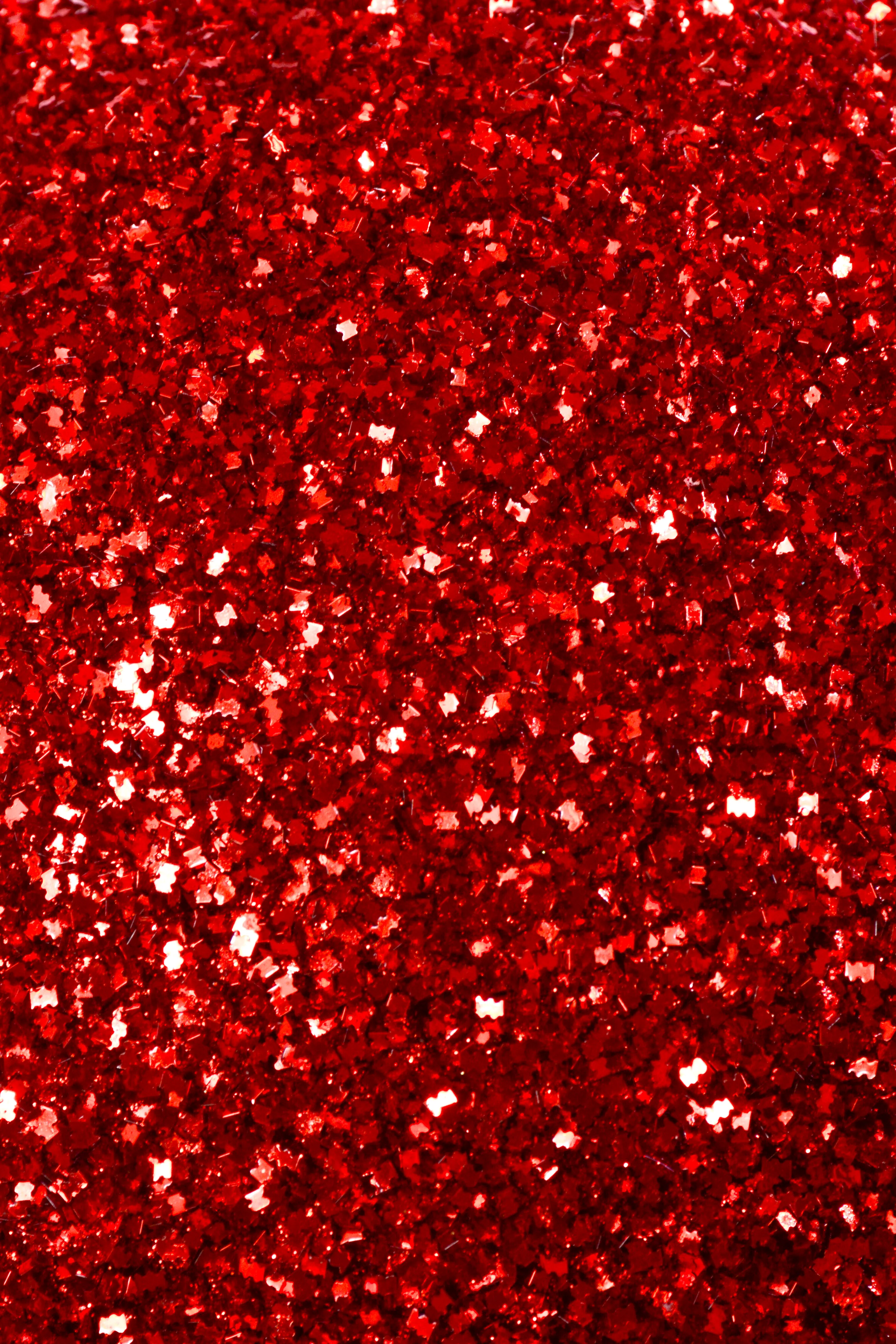 300MM  Ball Ornament With Sequin Red - Image 2