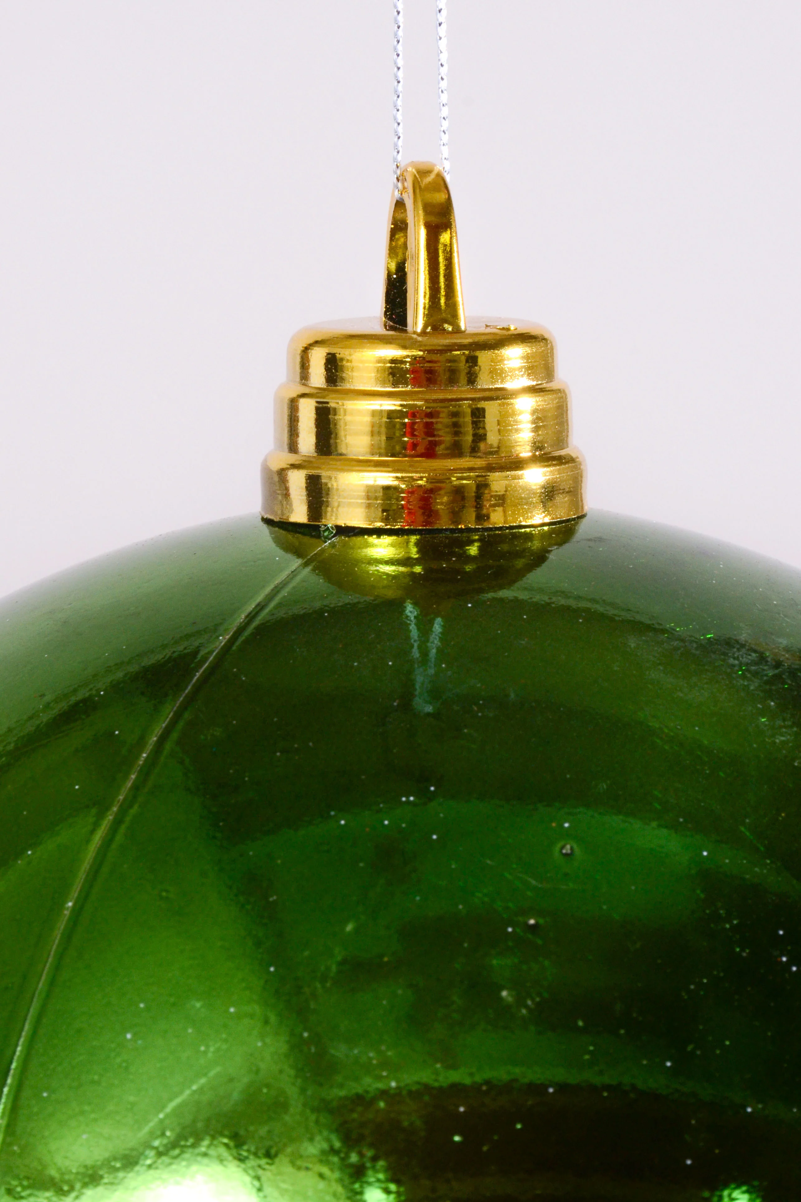 300MM Shiny Plastic Ball Ornament Apple Green - Image 2