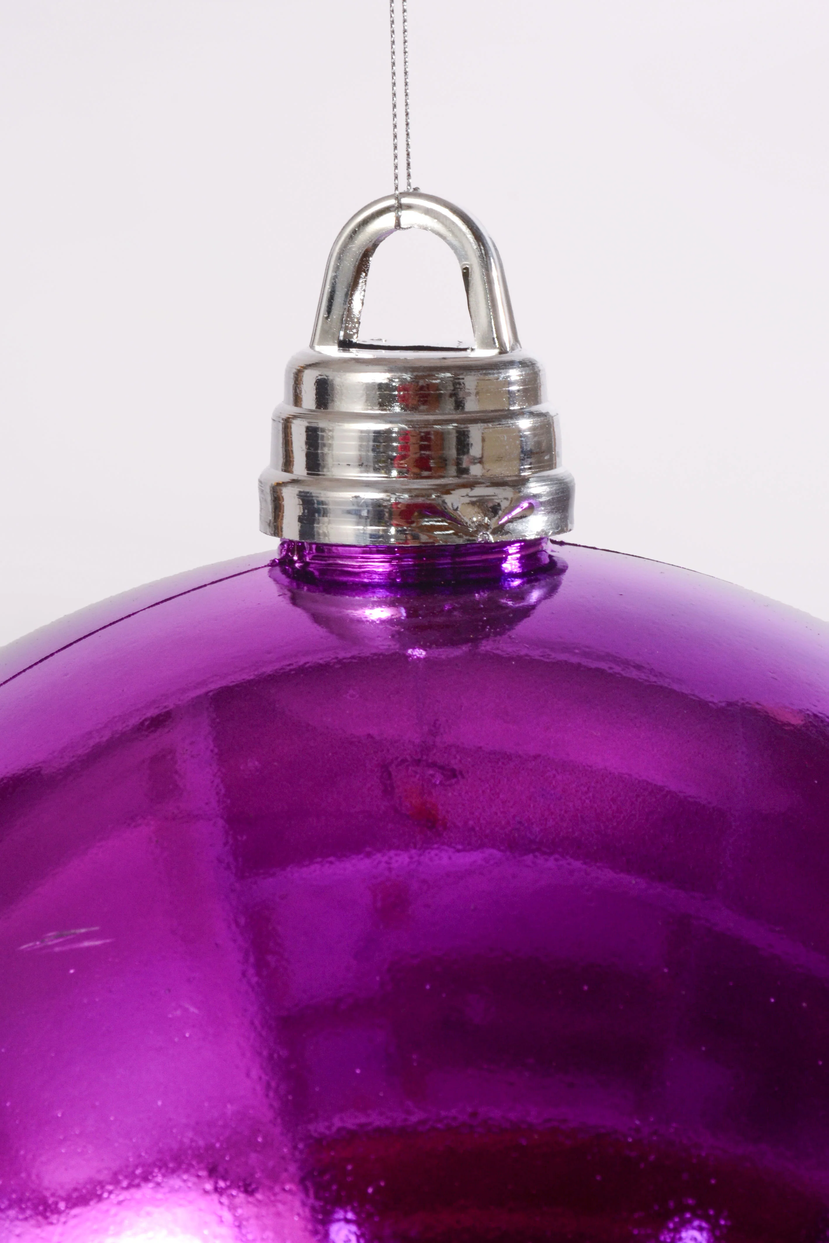 300MM Shiny Plastic Ball Ornament Purple - Image 2