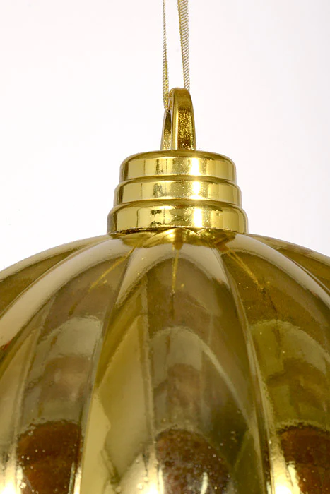 300Mm Shiny Pumpkin Ball Ornament Gold - Image 2