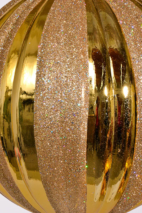 300Mm Stripe Ball W/Glitter Gold/Laser Silver - Image 2