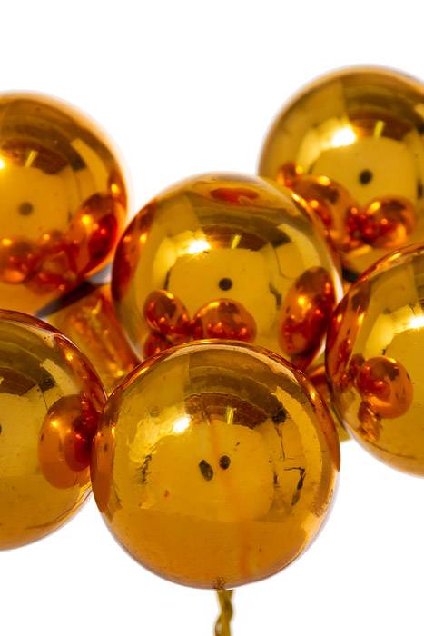 30mm Gloss Glass Ball Ornament Copper Pkg/72 - Image 2