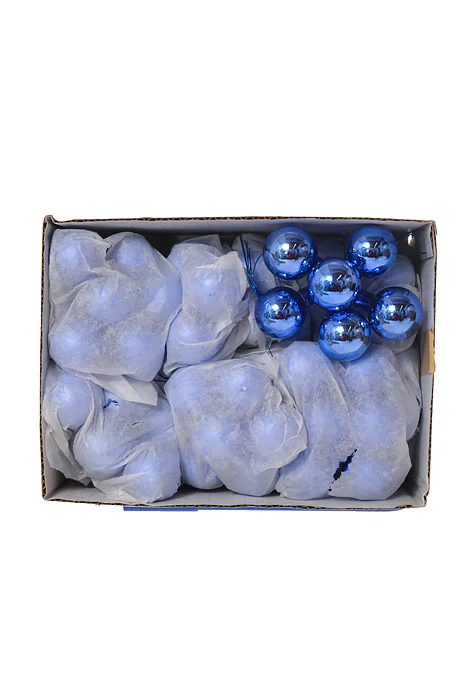 30Mm Gloss Glass Ball Ornaments Royal Pkg/72 - Image 2