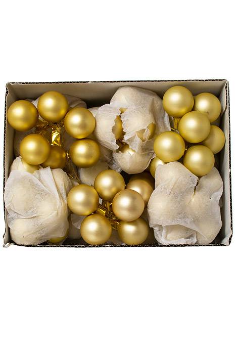 30mm Matte Glass Ball Gold Pkg/72 - Image 3