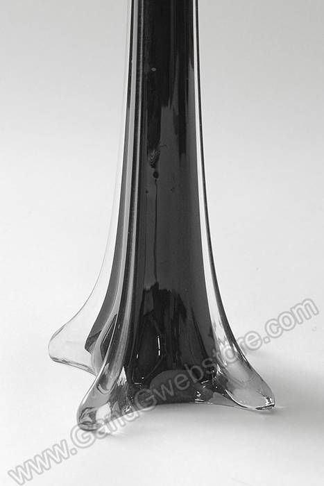 31.5" Eiffel Tower Glass Vase Black - Image 2