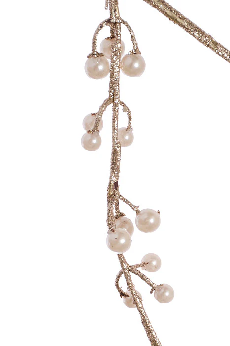31.5" Pearlized Bead Spray Champagne - Image 2
