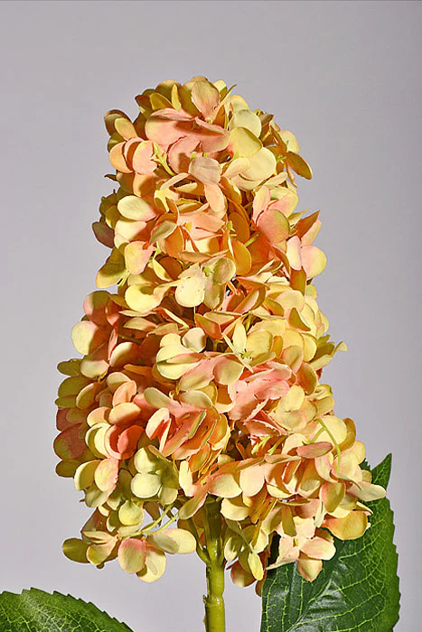 31.5" Silk Hydrangea Spray Yellow - Image 2