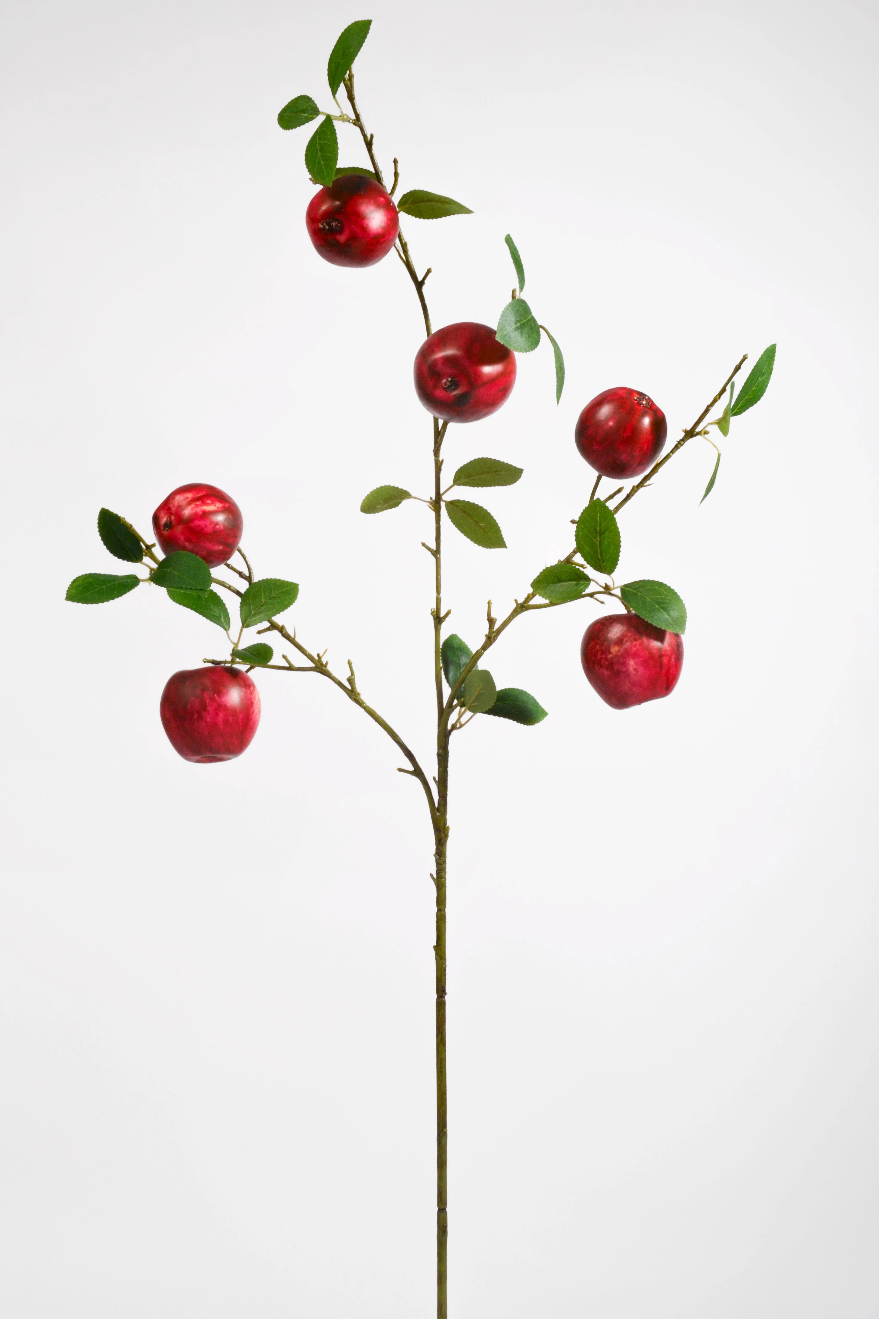 31'' Apple Spray W/ Leaves Red
