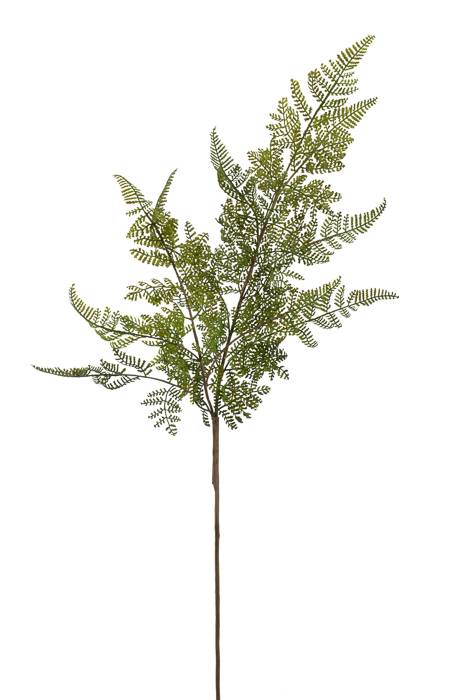 31" Artificial Leather Leaf Spray Green