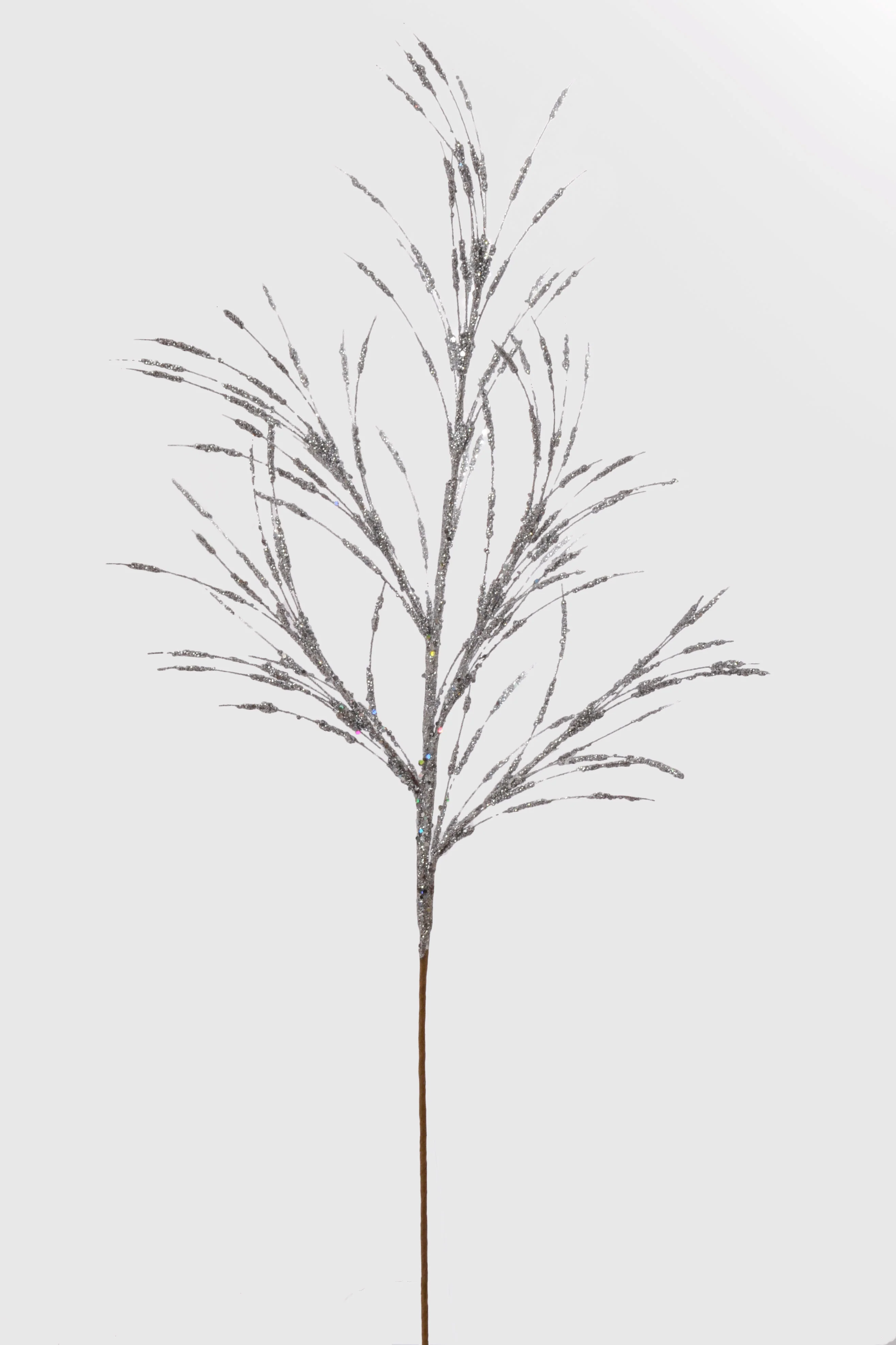 31" Glitter Spike Spray Silver