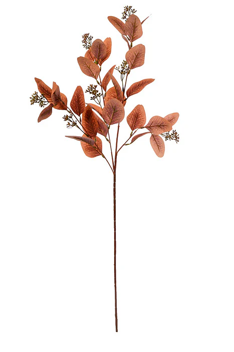 32" Artificial Eucalyptus Spray Orange