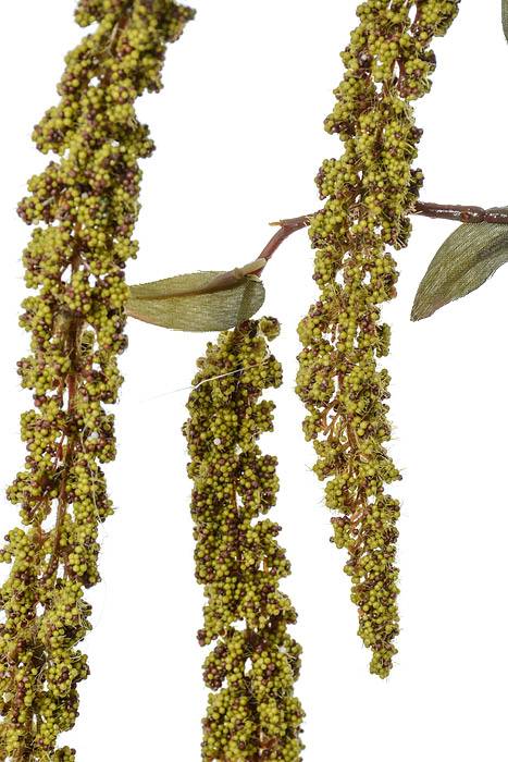 32" Artificial Hanging Amaranthus Spray Green - Image 2