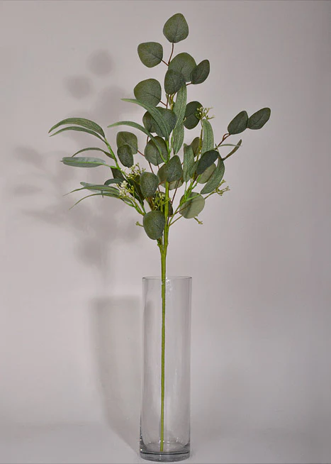 32" Artificial Willow Eucalyptus Spray Green