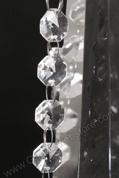 32" Crystal 5-lite Candelabrum W/beads Clear - Image 3