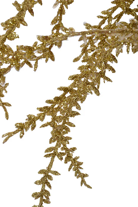32" Glittered Grass Spray Gold - Image 2