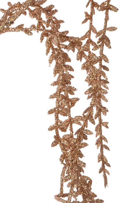 32" Glittered Grass Spray Rose Gold - Image 2