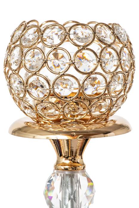 32" Metal 5-glite Candelabrum Gold - Image 2