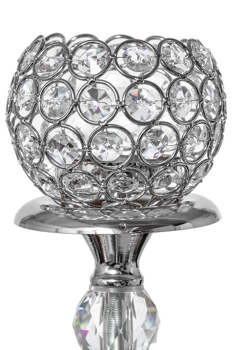 32" Metal 5-glite Candelabrum Silver - Image 2