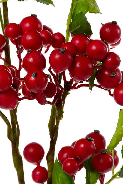 33.5" Berry Spray W/leaves Red - Image 2