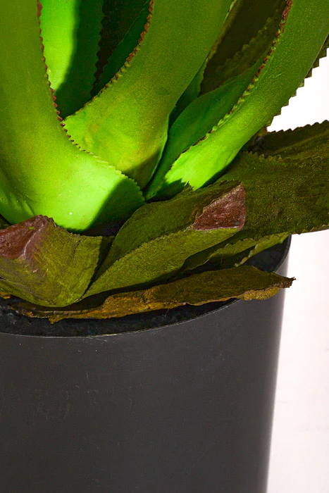 33" Artificial Agave Plant Green Tow-Tones - Image 2
