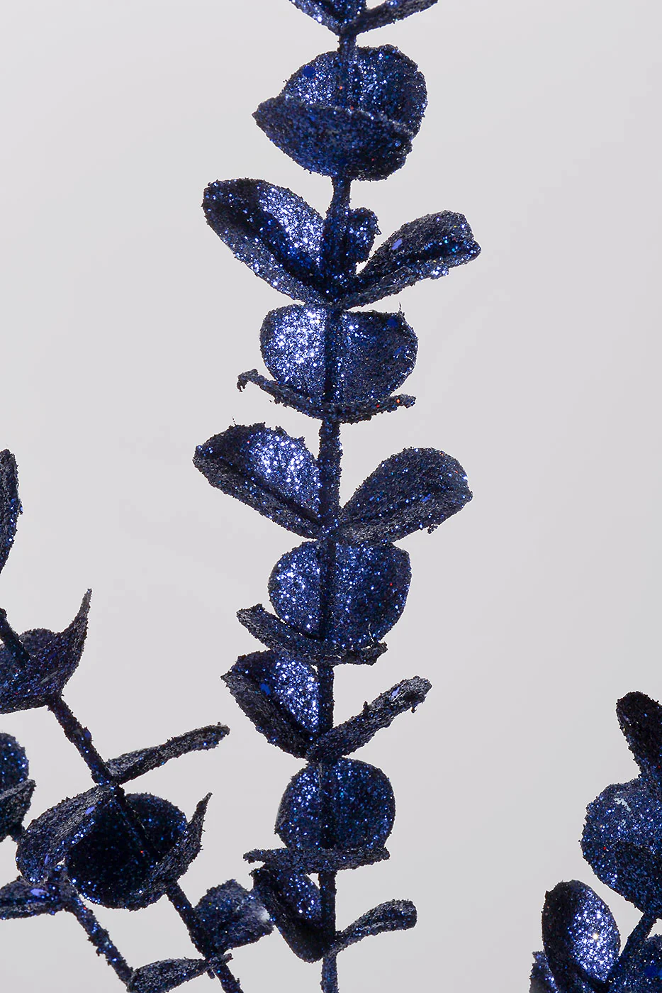 33" Glitter Eucalyptus Stem Midnight Blue - Image 2