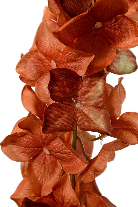 33" Hydrangea Garland Coral - Image 2
