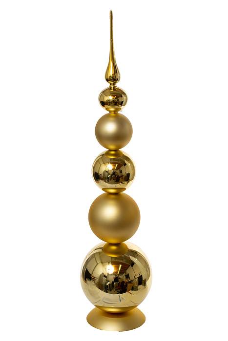 33" Jumbo Shiny & Matte Tower Gold
