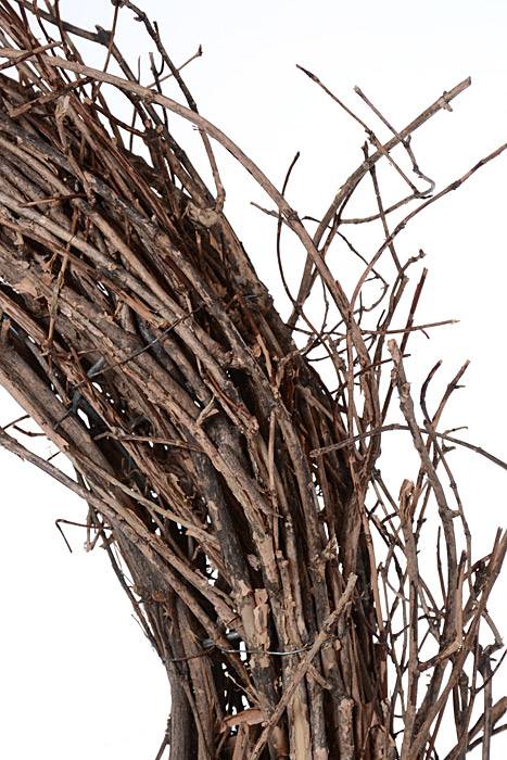 33" Natural Grapevine Wreath Brown - Image 2