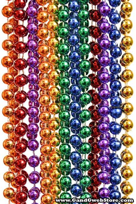 33" Party Beads Assorted Pkg/12 - Image 2