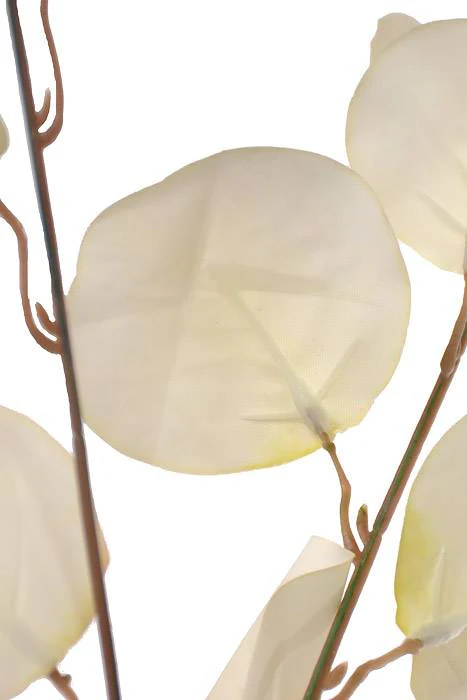 33" Silk Eucalyptus Spray White - Image 2