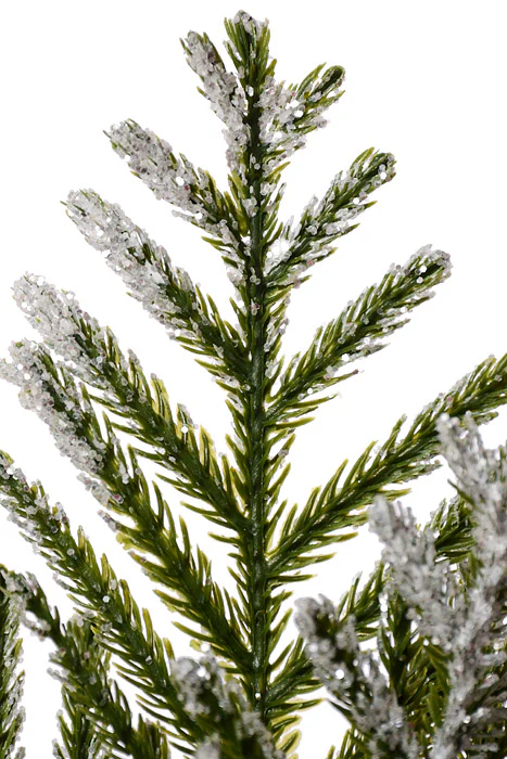 33" Snow Pine Tree With Planter Green - Image 2