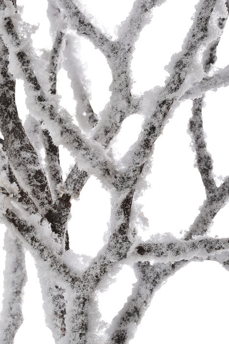 33" Snow Plastic Twig Tree Branch Brown/Snow - Image 2
