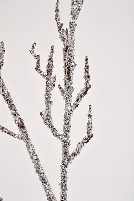 33" Snowy Twig Stem Brown - Image 2