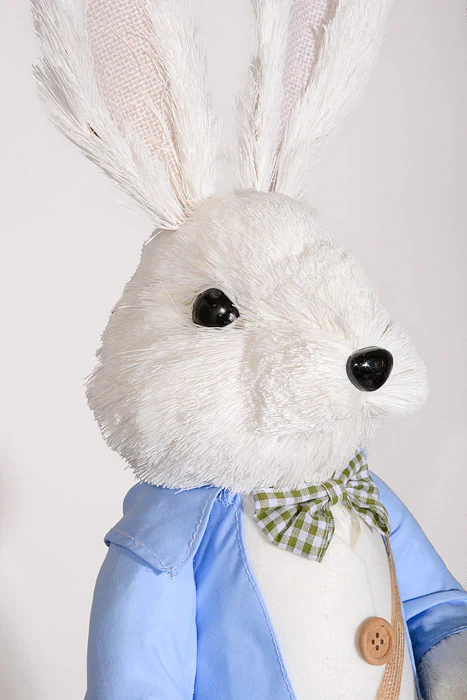 34"/35" Boy & Girl Easter Rabbit White/Pink/Blue Set/2 - Image 6