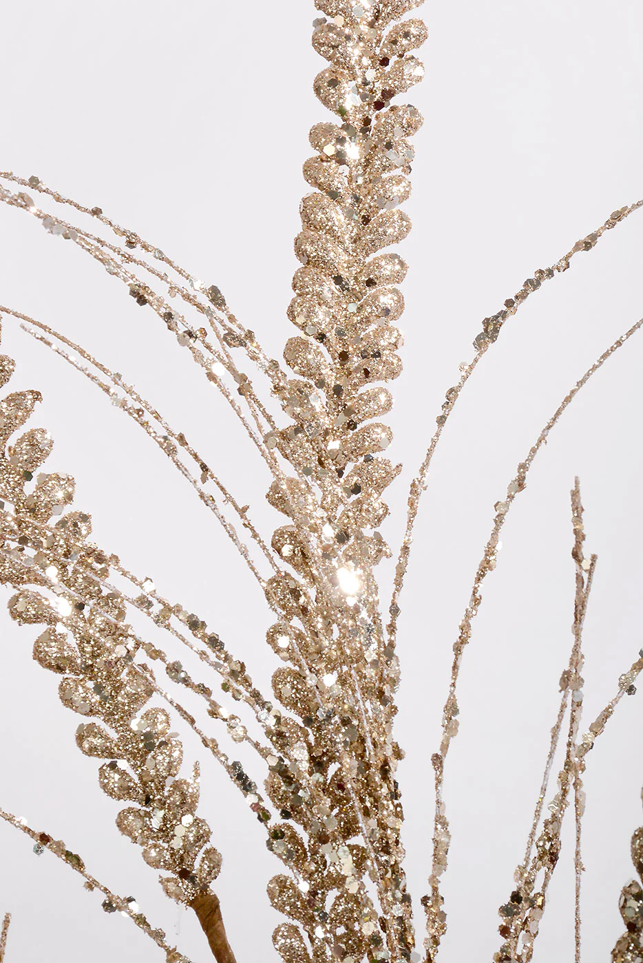 34'' Glitter Heather Grass Spray Platinum - Image 2