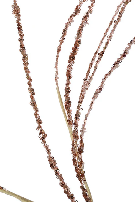 34" Sequin Willow Spray Champagne - Image 2