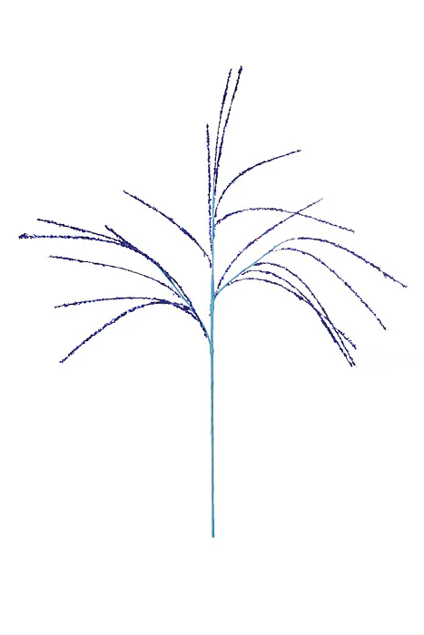 34" Sequin Willow Spray Royal Blue