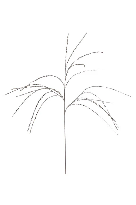 34" Sequin Willow Spray Silver