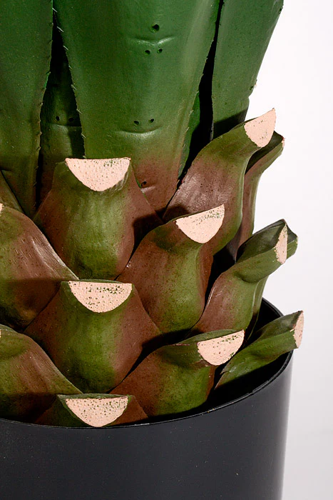 35.5" Artificial Agave Plant In Pot Green - Image 2