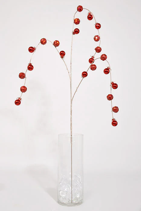 35.5" Hanging Ball Spray Red